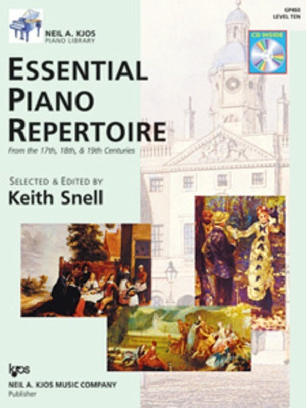 Essential Piano Rep Lev 10 Bk/Cd 17 18 19Th Cent