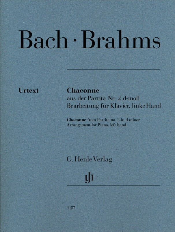 Chaconne From Partita No 2 D Minor Piano Left Hand