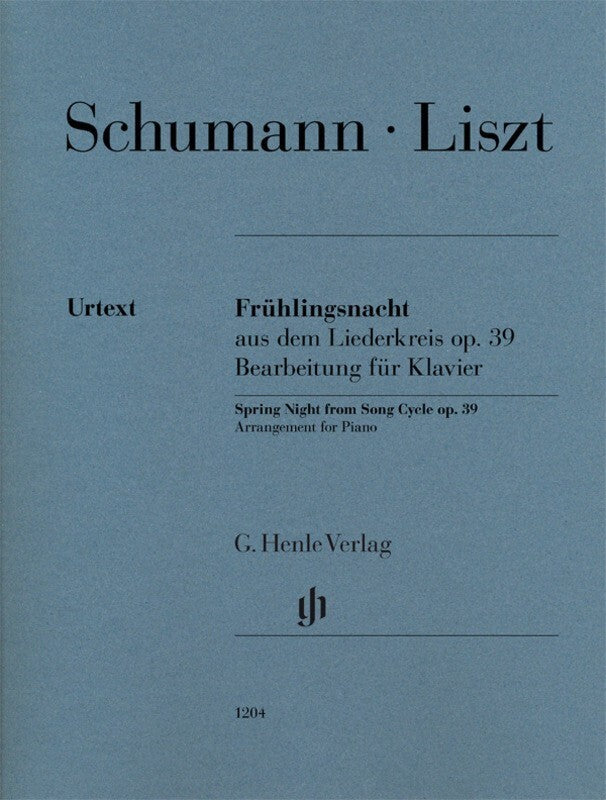 Spring Night From Liederkreis Op 39 Piano Arr Liszt