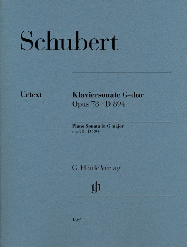 Schubert - Sonata G Major Op 78 D 894 Piano