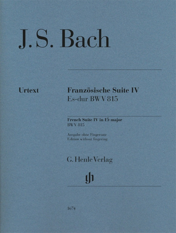 Bach - French Suite No 4 E Flat Major Bwv 815 No Fingering