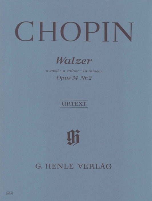 Chopin - Waltz A Min Op 34 No 2 Urtext
