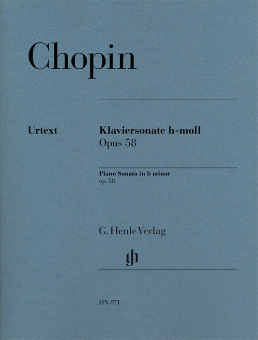 Chopin - Piano Sonata B Minor Op 58 Urtext