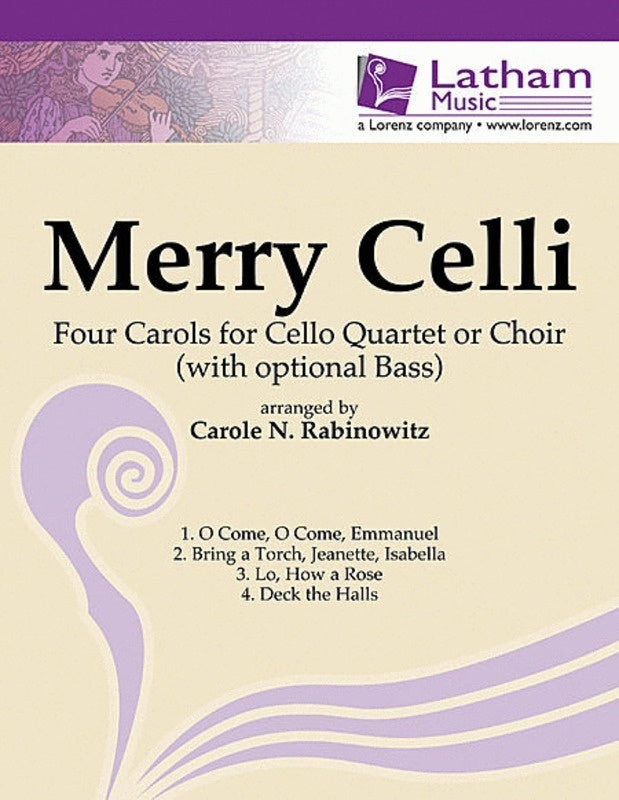 Merry Celli 4 Vlc Choir Opt Db Sc/Pts