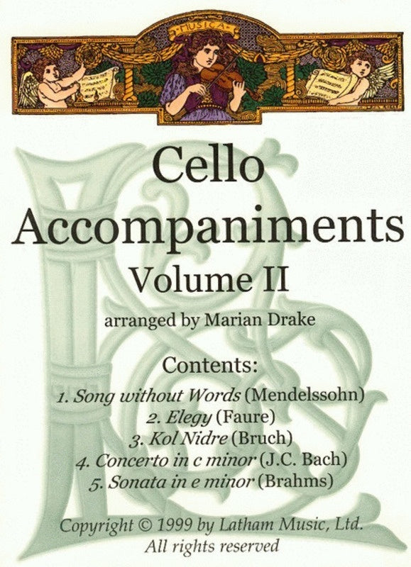 Cello Accompaniments Vol 2 Arr Drake