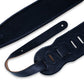 Levy Black Garment Leather Bass Guitar Strap 3 1/2" Wide