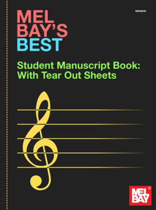 Mel Bay's Best Student Manuscript Book - Music2u