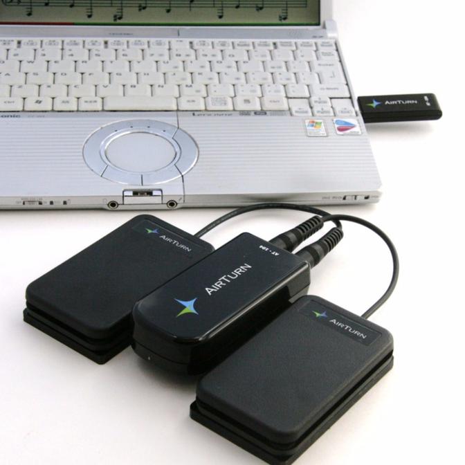 Wireless Dual Pedals For Mac/Pc With Musicreader Software