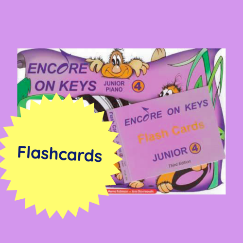 Encore On Keys - Junior Flash Cards Level 4