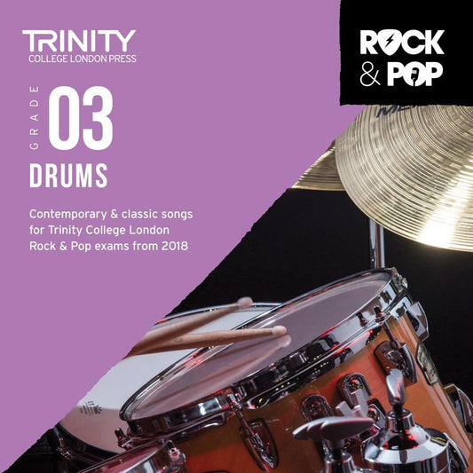 Trinity Rock & Pop Drums - Grade 3 CD - Music2u