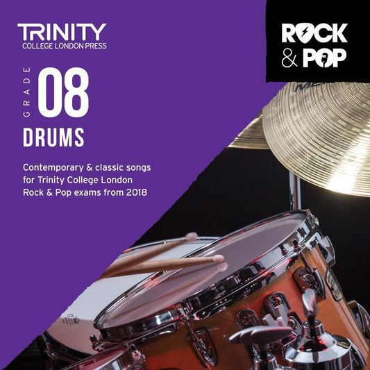 Trinity Rock & Pop Drums - Grade 8 CD - Music2u