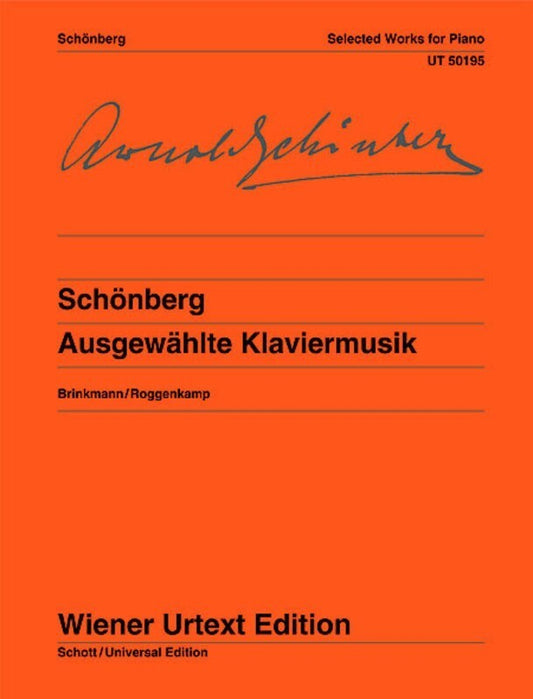 Schoenberg - Selected Piano Works Urtext