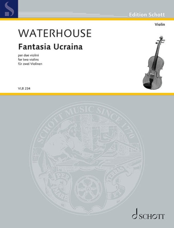 Waterhouse - Fantasia Ucraina For 2 Violins