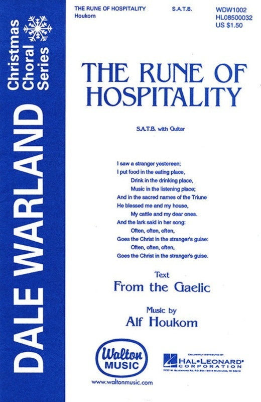 Rune Of Hospitality Satb Divisi