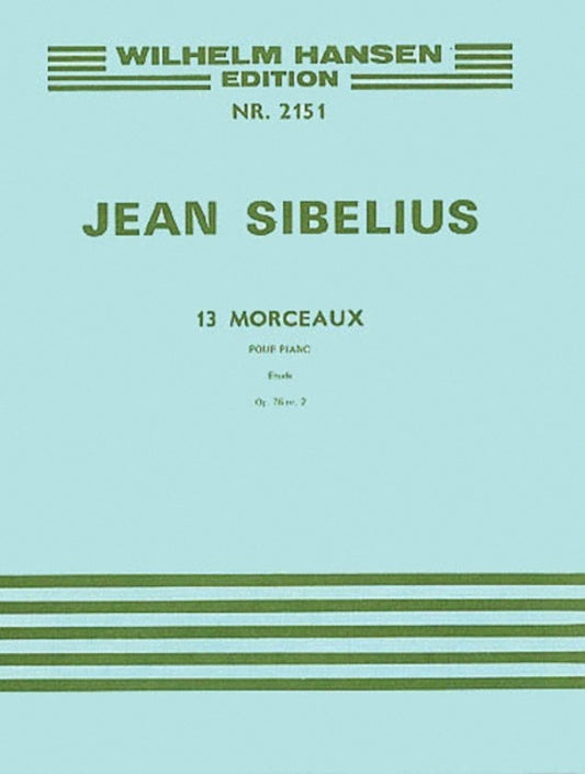 Sibelius - 13 Pieces Op 76 No 2 Etude Piano