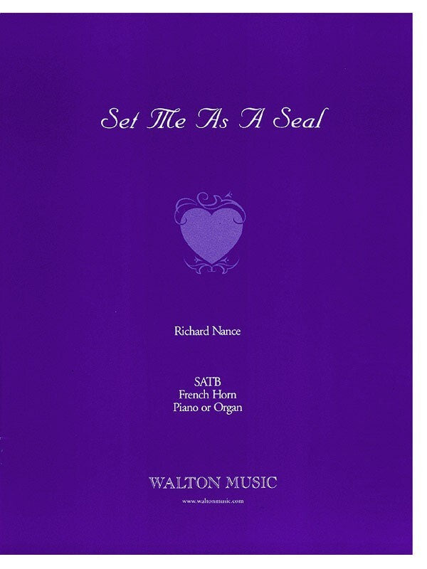 Set Me As A Seal Satb Fhn/Pno/Or