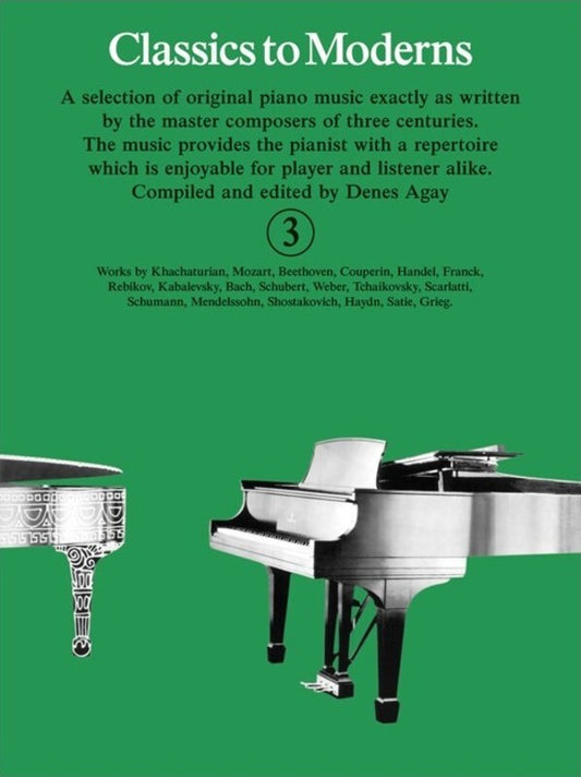 Classics To Moderns Bk 3