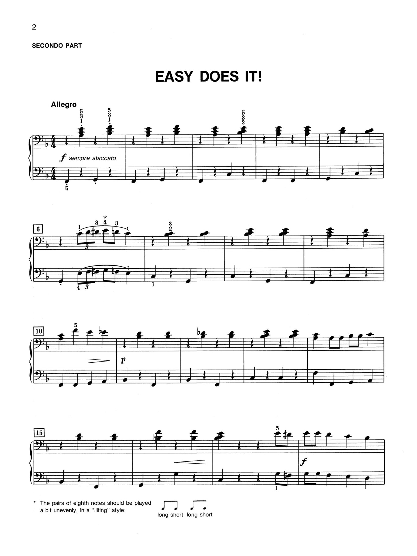 Alfred's Basic Adult Piano Course Duet Book 2