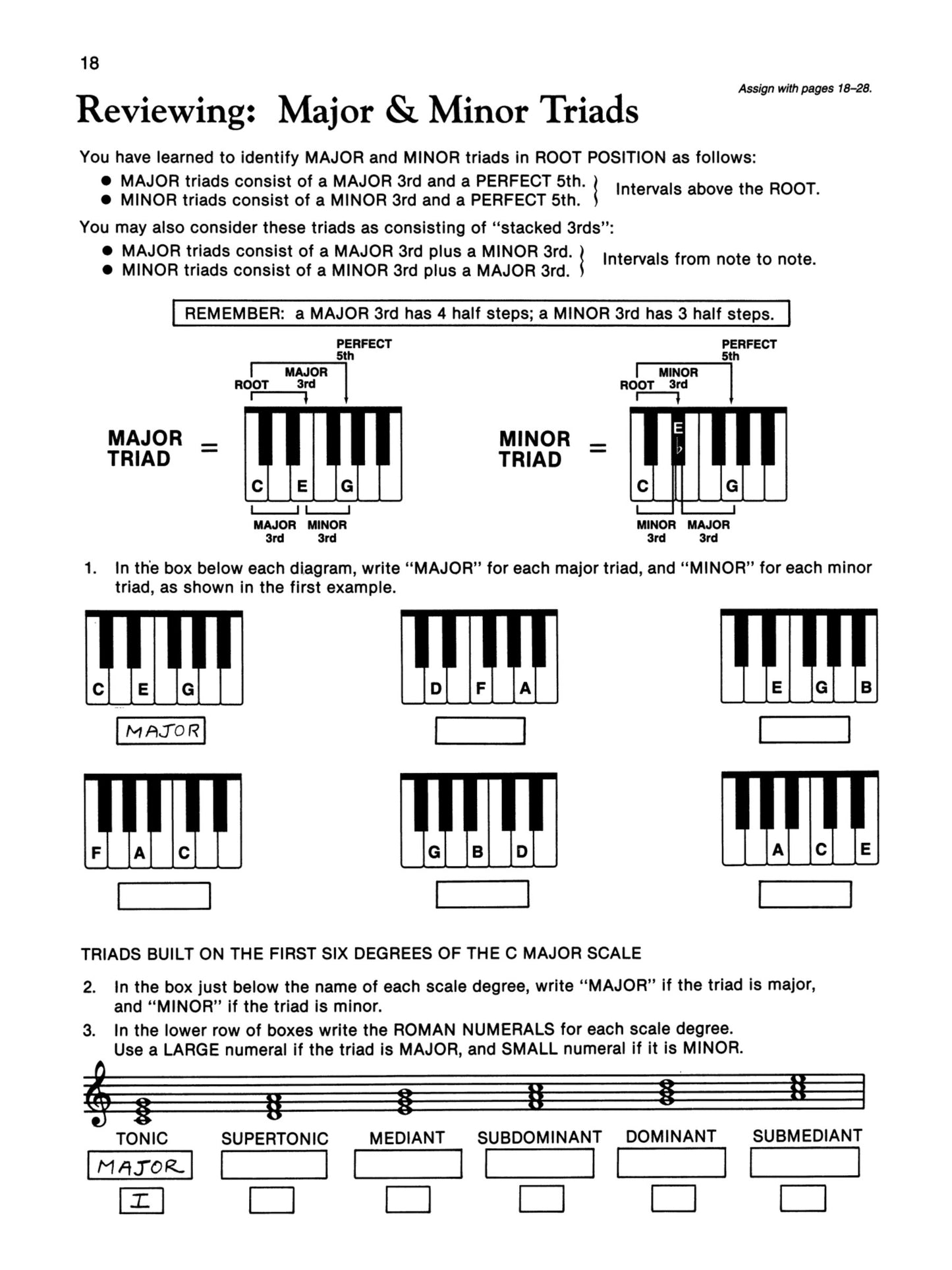 Alfred's Basic Adult Piano Course - Theory Book 3