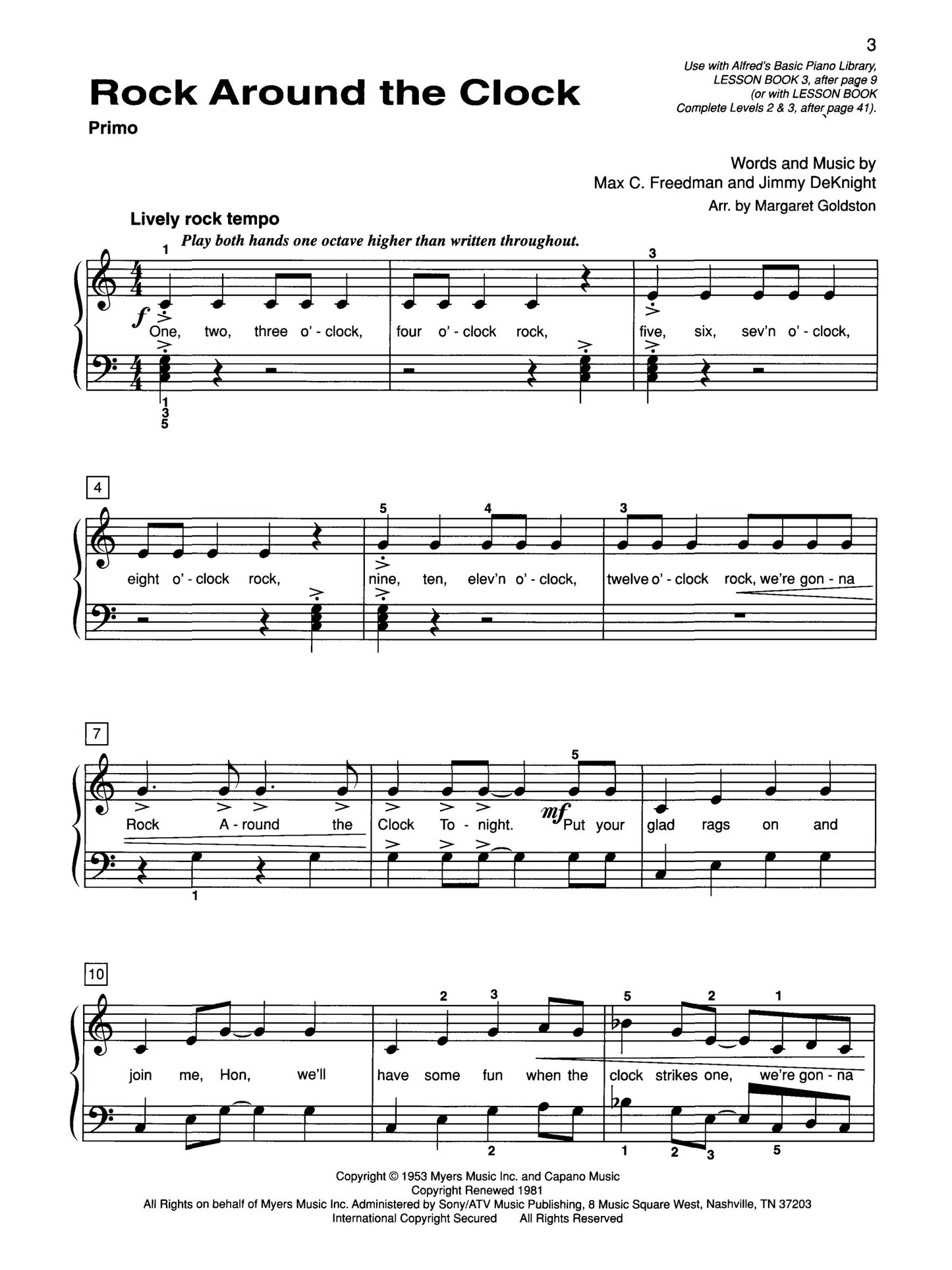 Alfred's Basic Piano Library - Top Hits Duet Level 3 Book