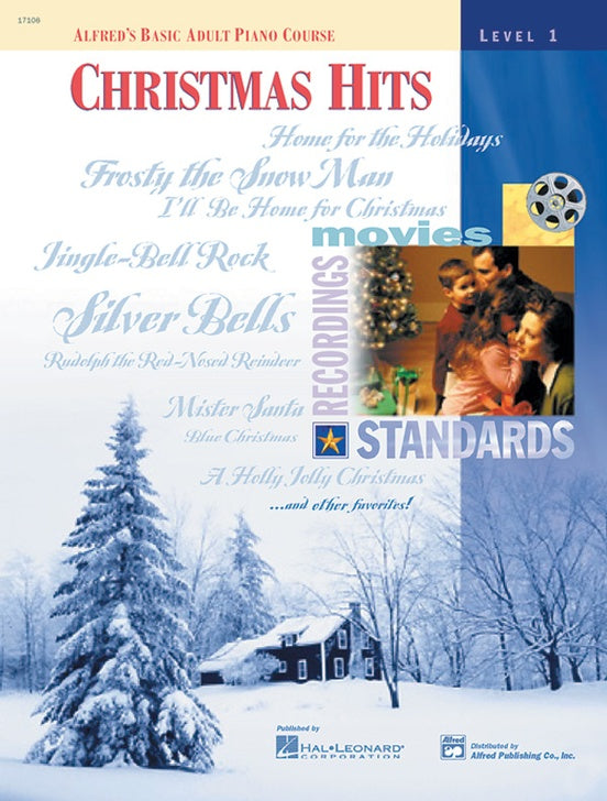 Alfred's Basic Adult Piano Course - Christmas Hits Book 1