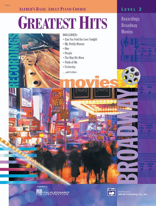 Alfred's Basic Adult Piano Course - Greatest Hits Book 2 (Book and Cd)