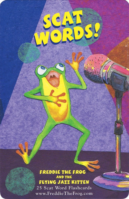 Freddie the Frog and the Flying Jazz Kitten - Scat Word Flash Cards