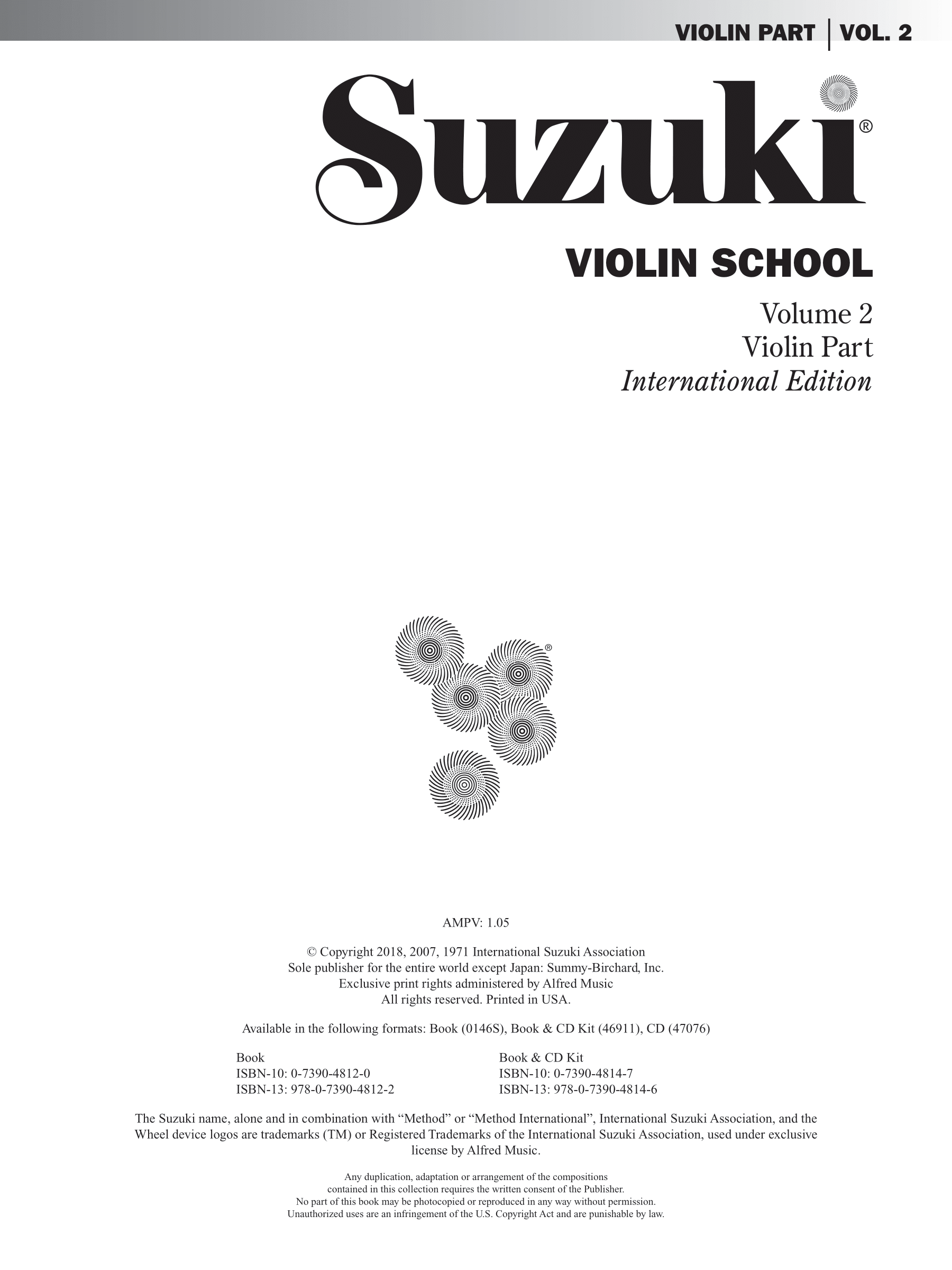 Suzuki Violin School - Part Volume 2 Book Strings