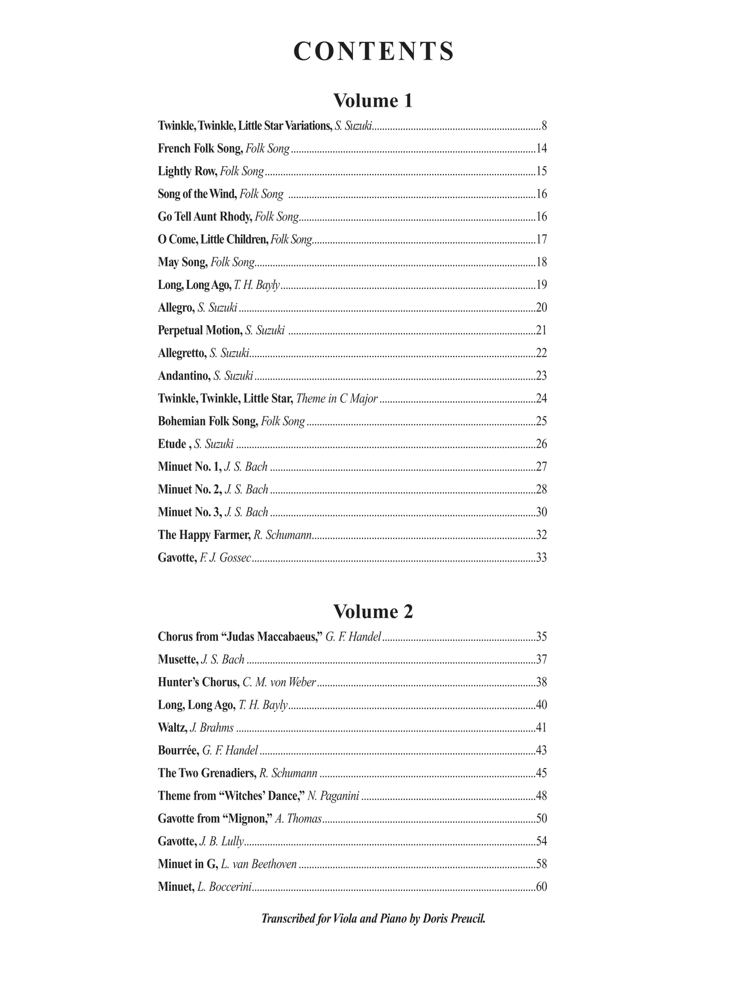Suzuki Viola School - Volumes 1 & 2 (Volume A) Piano Accompaniment Book