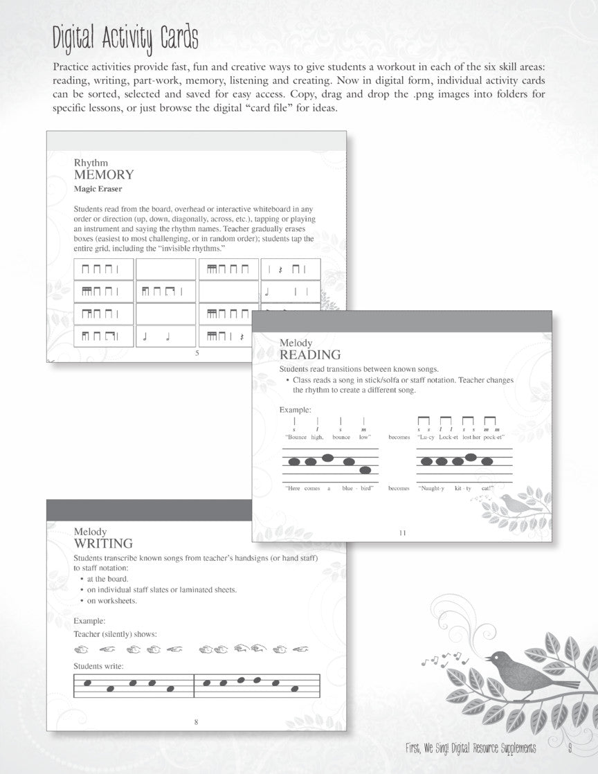 First We Sing - Digital Resource Supplement Book & Media