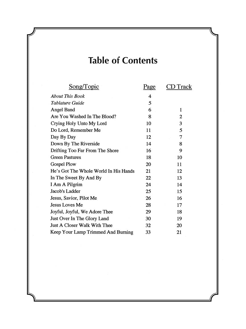 Forty Gospel Greats For Banjo - Book/Cd