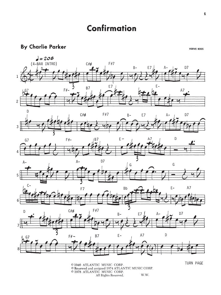 Charlie Parker Omnibook - E Flat Instruments Jazz