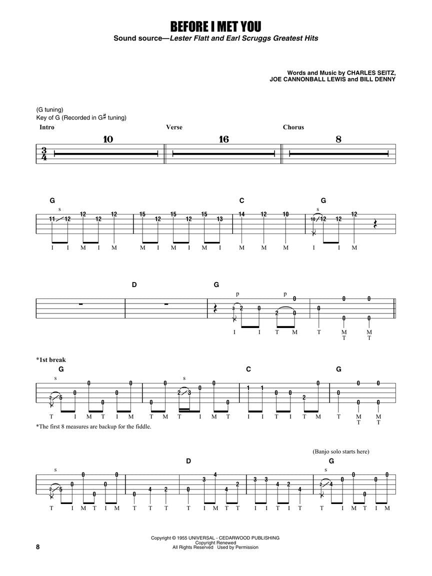 The Earl Scruggs Banjo Songbook Banjo Tab (80 Songs)