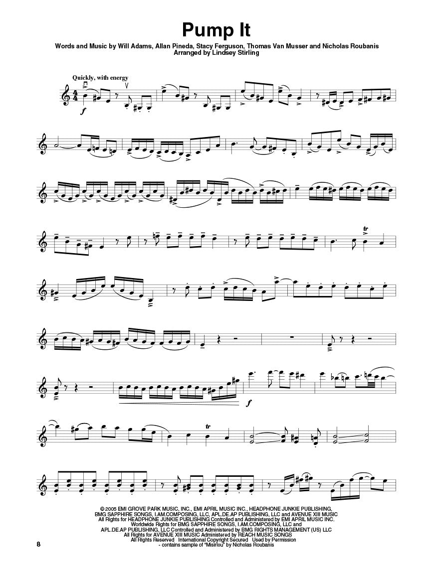 Lindsey Stirling Violin Play Along Volume 35 Book/Ola
