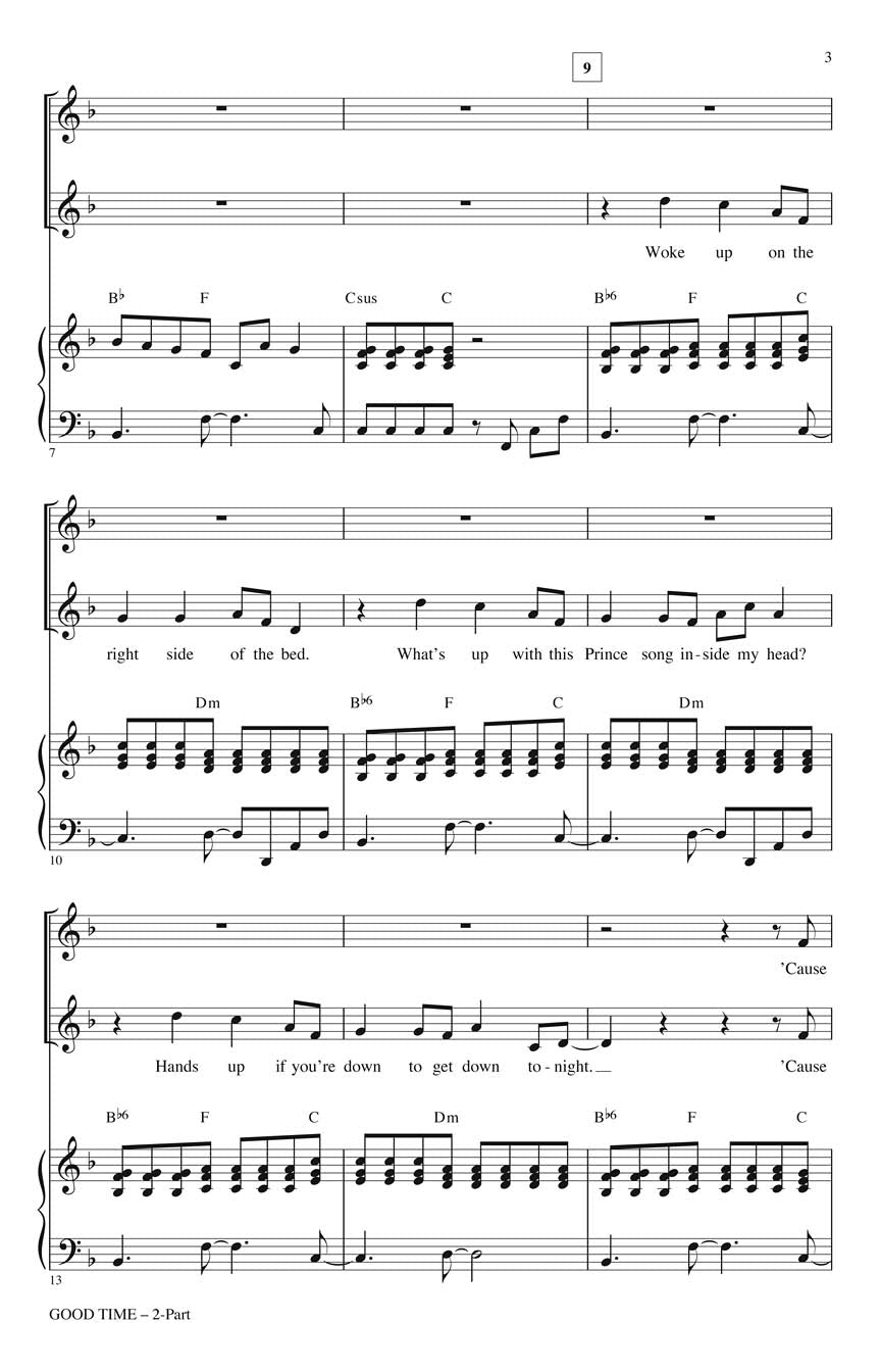 Good Time - Voicing: 2-Part Sheet Music