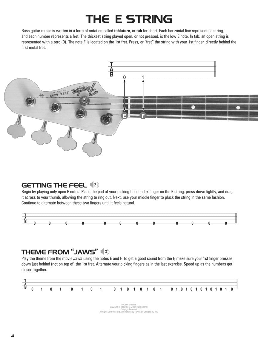 Hal Leonard Bass Tab Method - Book 1 (Book/Ola)