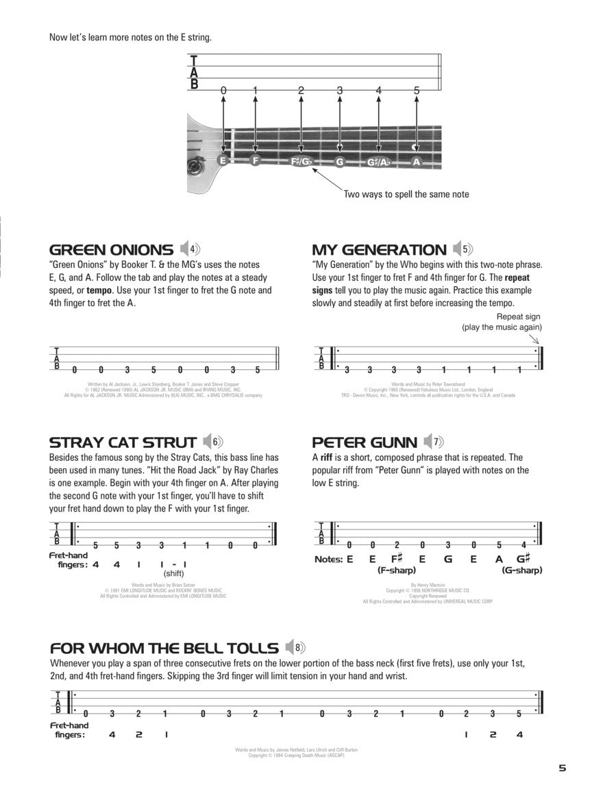 Hal Leonard Bass Tab Method - Book 1 (Book/Ola)