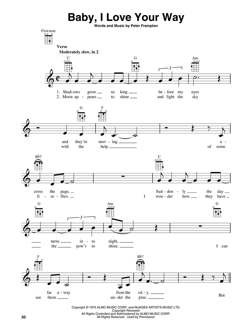 The 1970's Ukulele Decade Series Book - 80 Songs