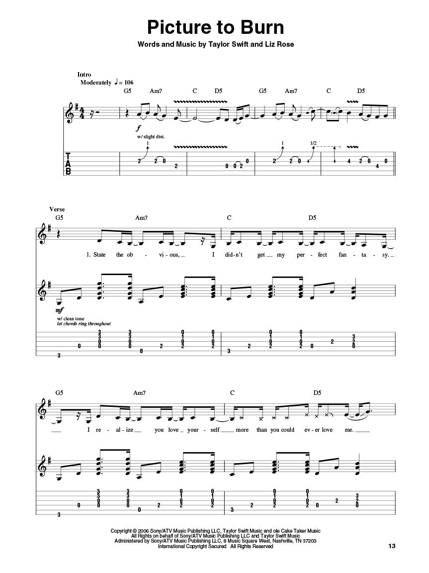 Taylor Swift Guitar Play Along Volume 169 Book/Cd
