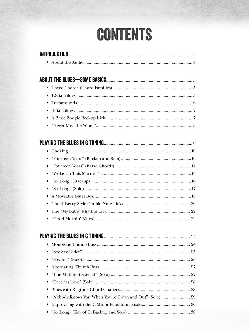 Blues Banjo Book (Lessons, Riffs, Songs & More)
