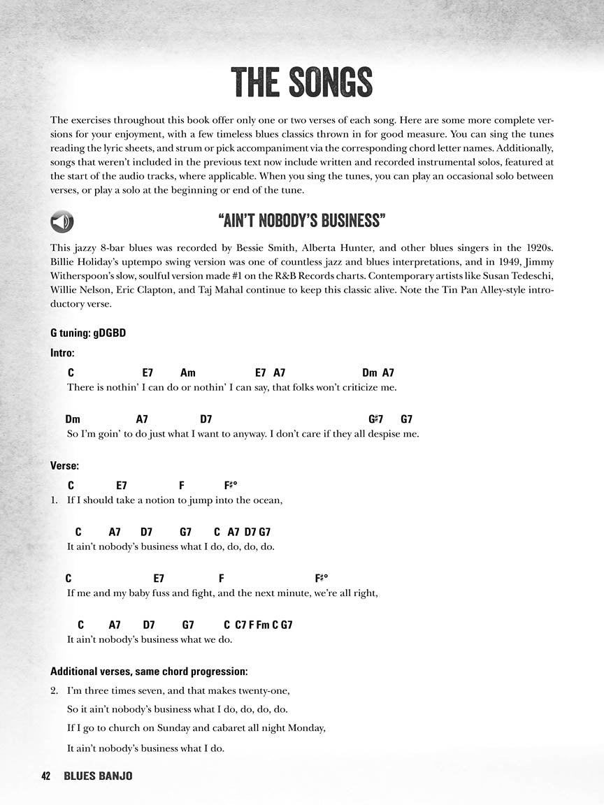 Blues Banjo Book (Lessons, Riffs, Songs & More)