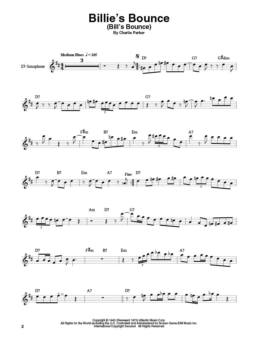 Charlie Parker Saxophone Play Along Volume 5 Book/Ola