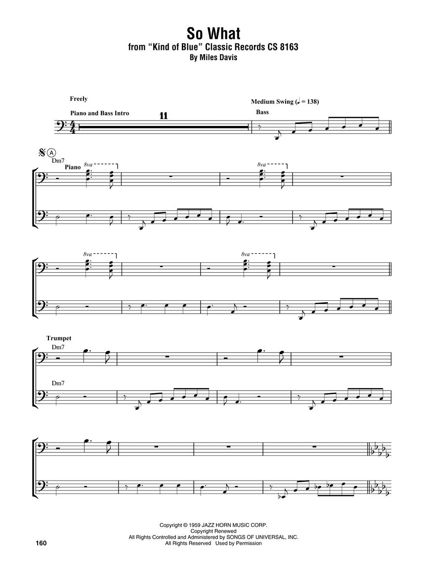 Miles Davis Omnibook - Bass Clef Edition Songbooks