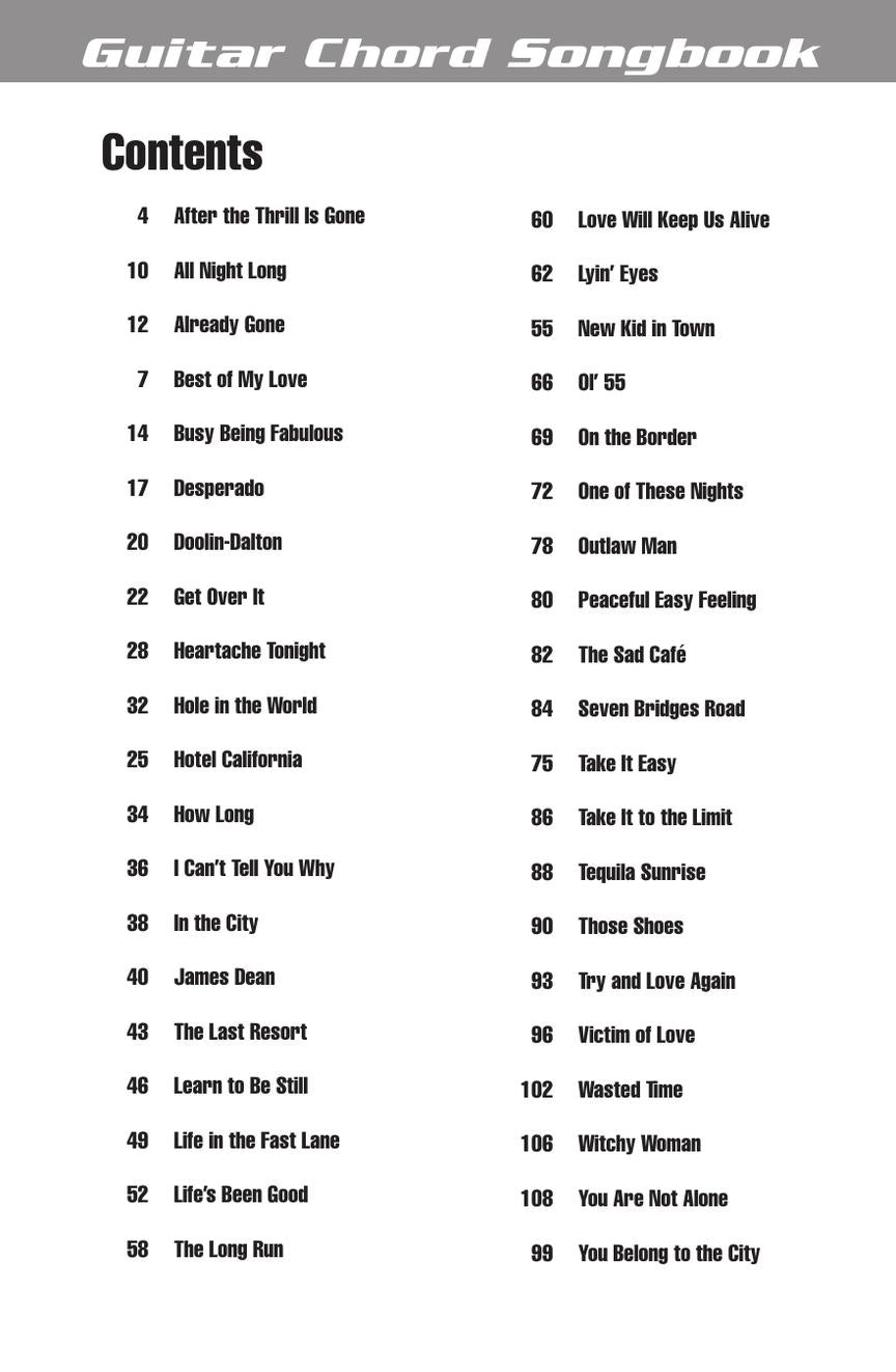 The Eagles Guitar Chord Songbook (40 Songs)