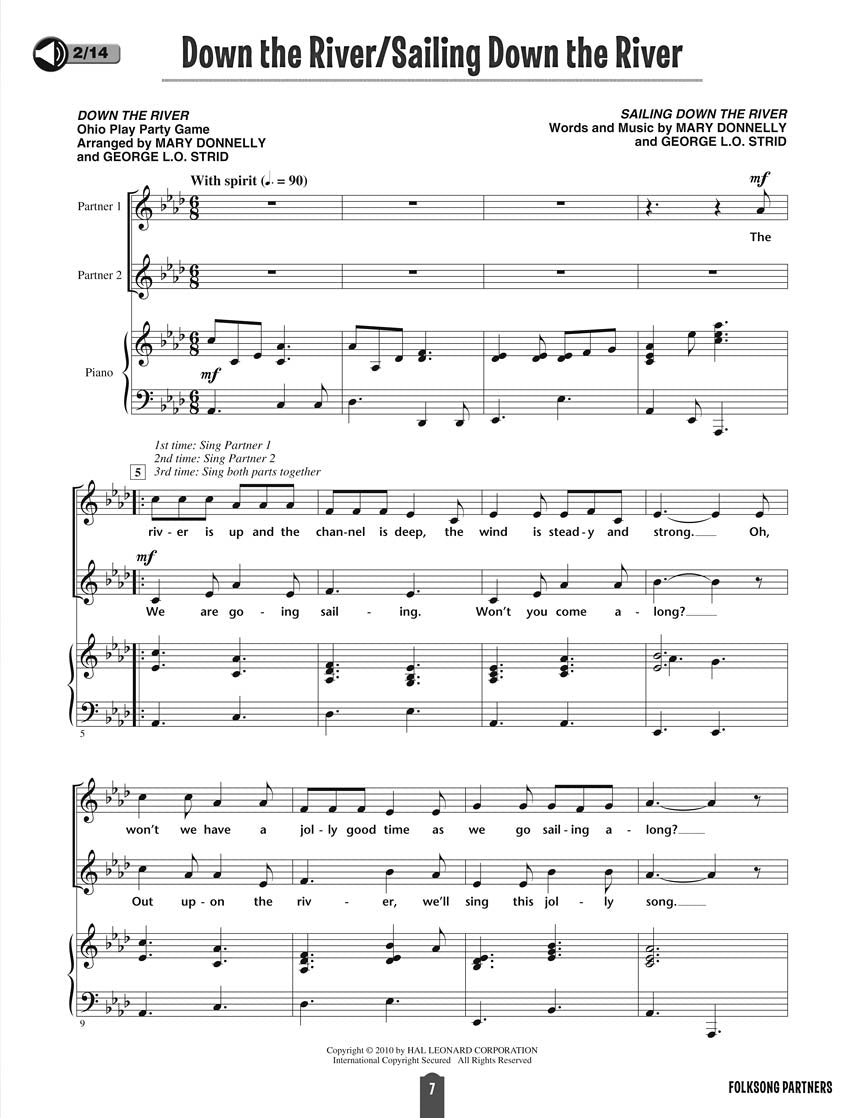 Folksong Partners Unison/Parts Teachers Edition Book Grade 1-6