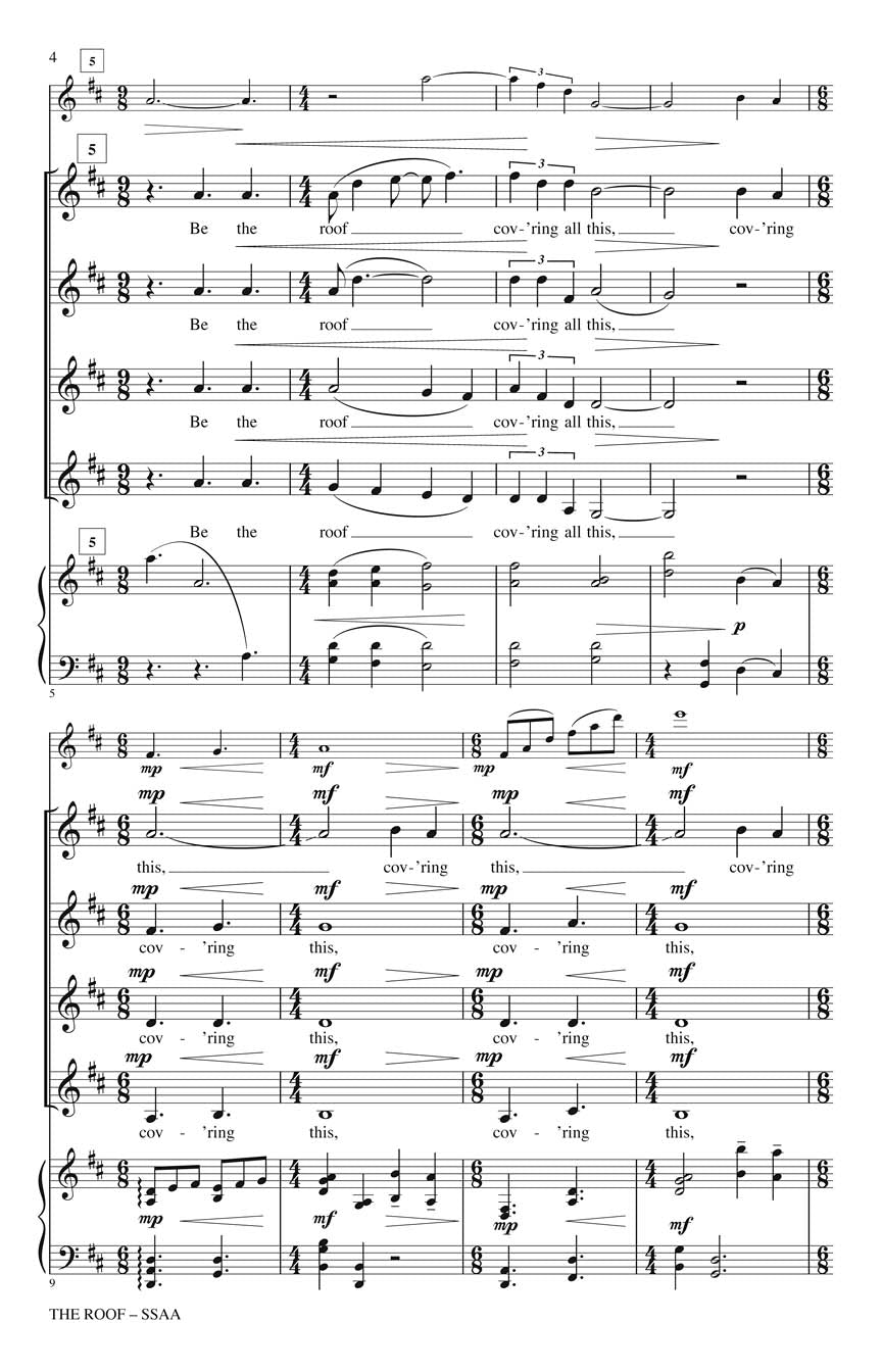 The Roof - SSAA Voice Sheet Music