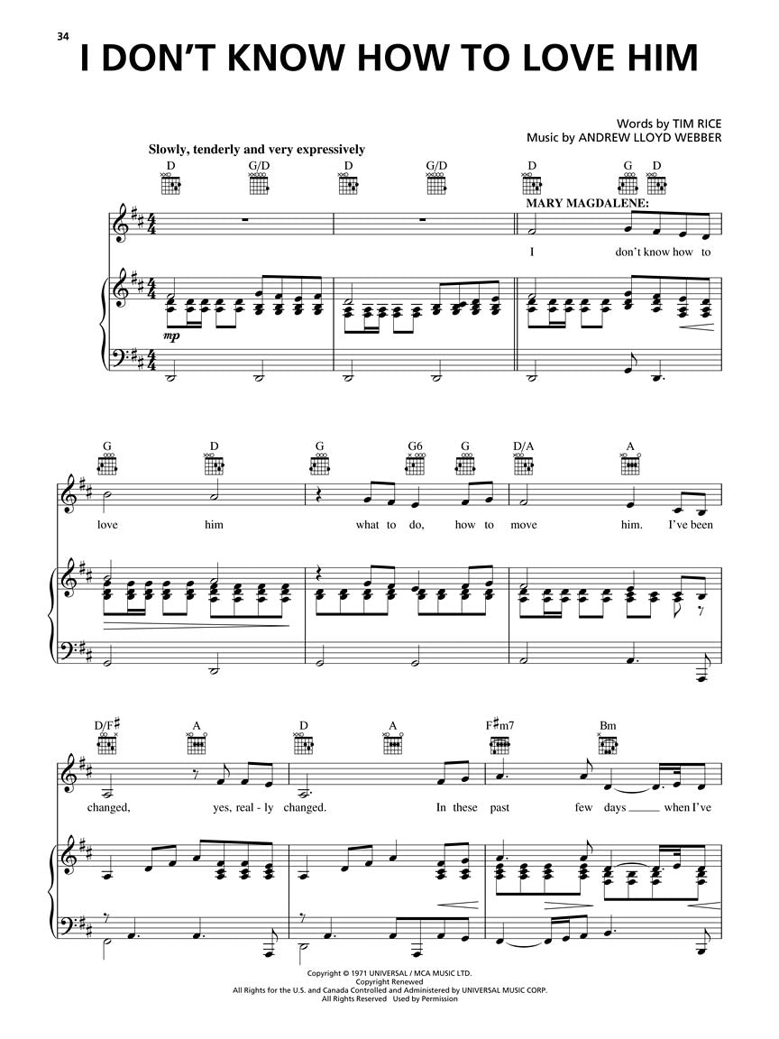 Jesus Christ Superstar - Piano/Vocal Selections Book With Lyrics (Revised Edition)