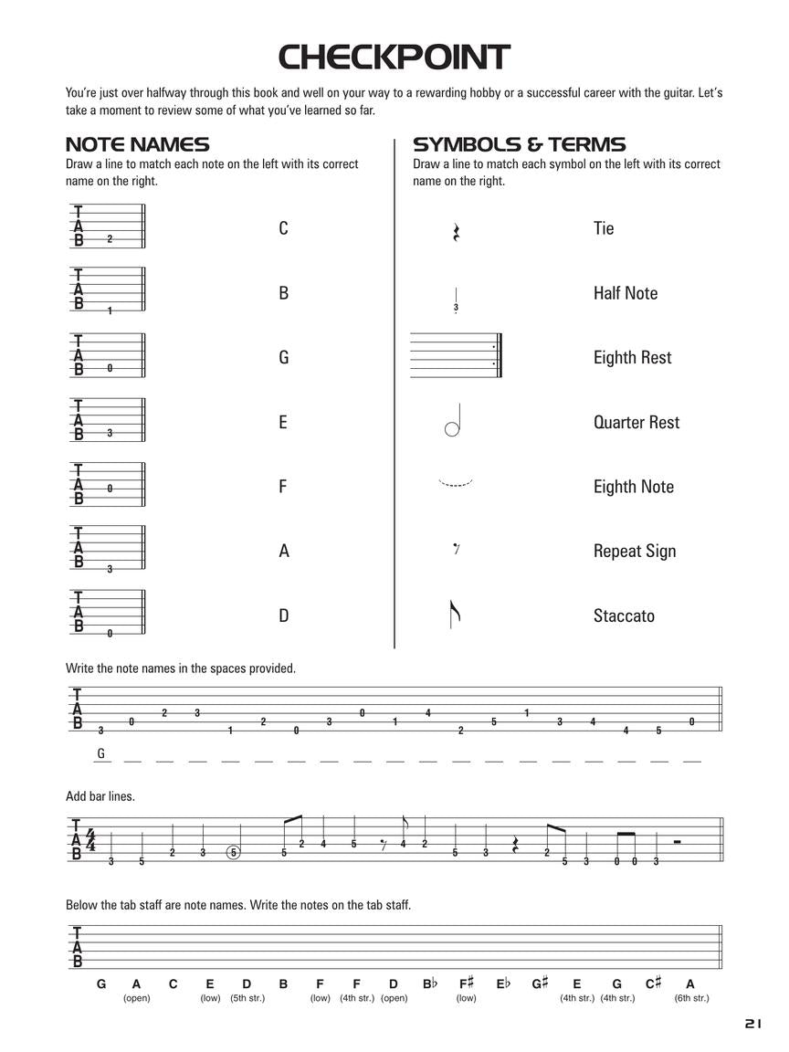 Hal Leonard Acoustic Guitar Tab Method - Book 1 (Book/Ola)