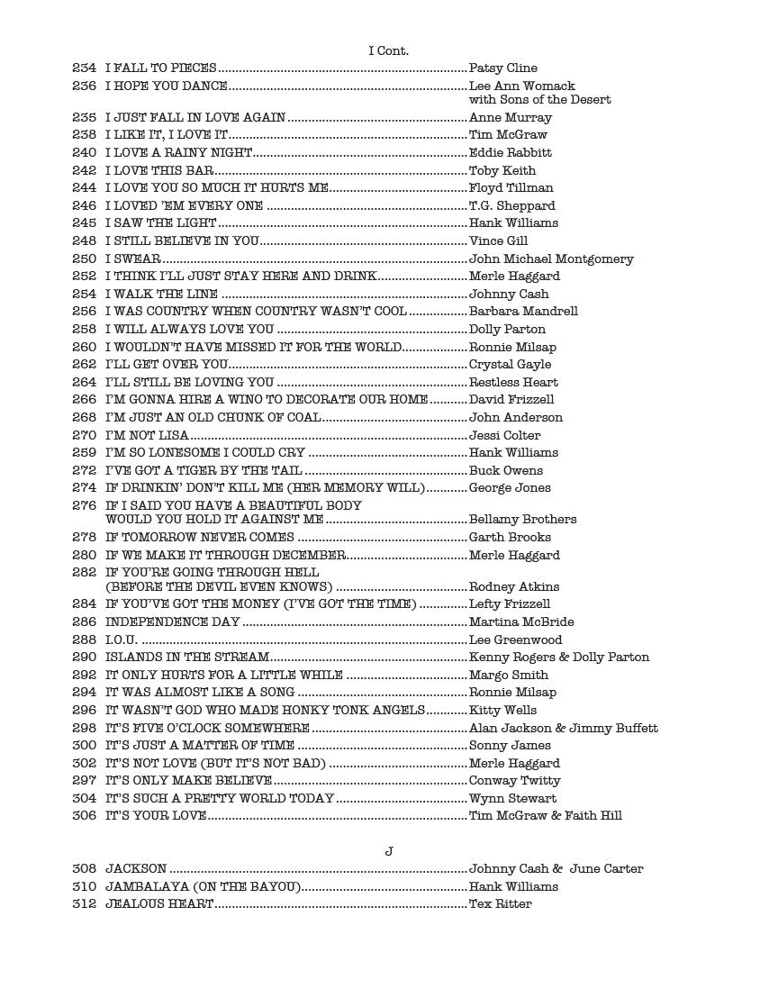 The Real Country Book - C Instruments Edition (275 Songs)