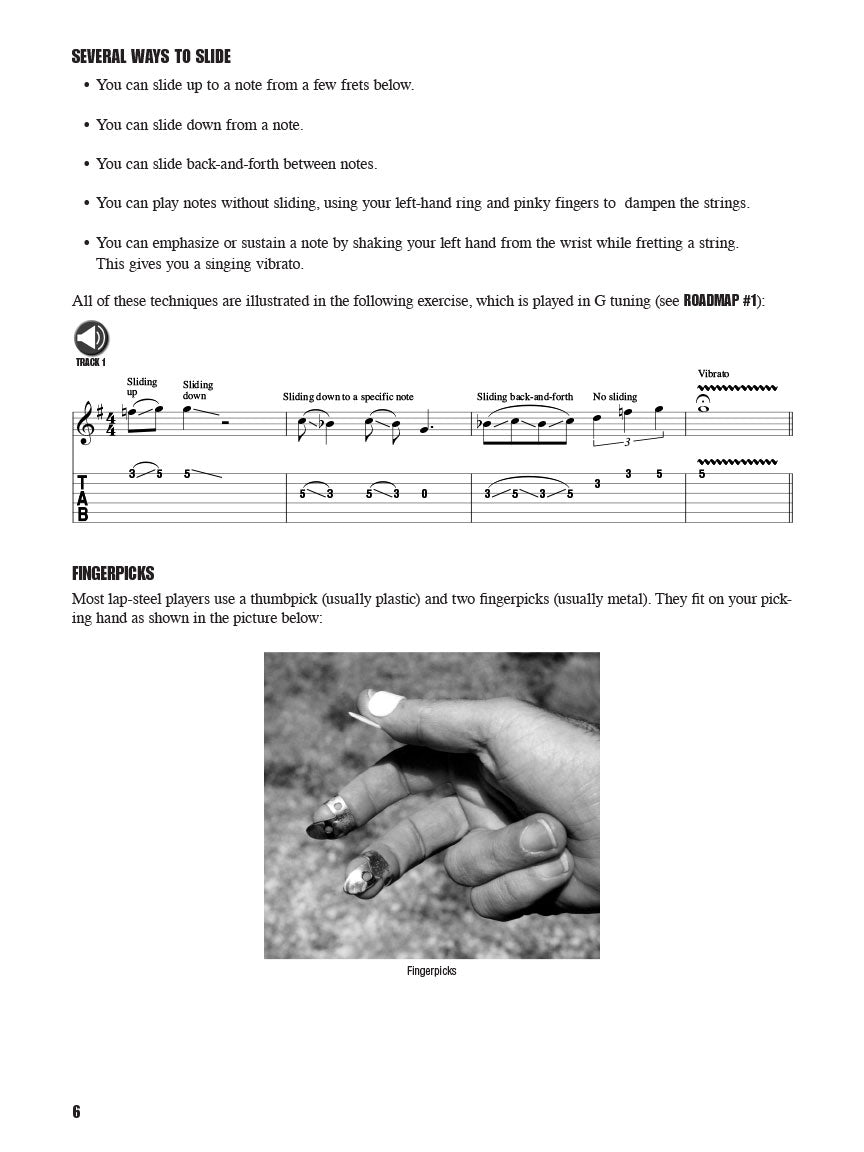 Fretboard Roadmaps Lap Steel Guitar Book/Ola